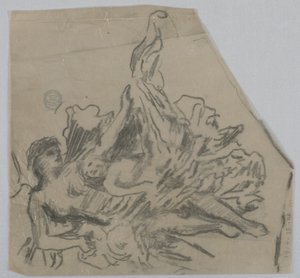 Esquisse de figures pour un plafond - Francis Augustus Lathrop