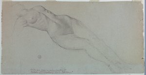 Étude pour "Diane et ses Suivantes parmi les Constellations" - Francis Augustus Lathrop