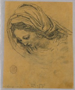 Étude pour la tête de la Madone