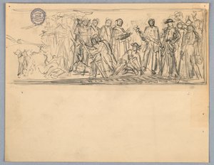 Étude pour une murale ou un panneau - Francis Augustus Lathrop