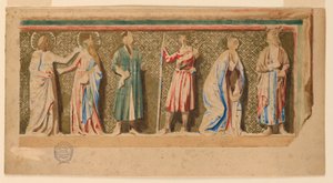 Étude de "Retable de Saint-Germer-de-Fly", Paris, France - Francis Augustus Lathrop
