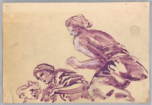 Étude de figures pour un plafond - Francis Augustus Lathrop