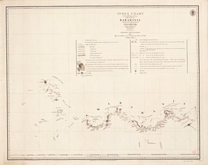 Carte index du relevé suivant de la côte de Karamania - Francis Beaufort