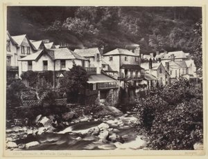 Lynmouth, Cottages au Bord de la Rivière - Francis Bedford