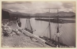 Port de Portmadoc depuis Borth