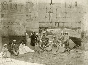 La fête du Prince de Galles dans le Temple de Karnak, 1862