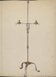 Chandelier en fer et laiton - Francis Borelli