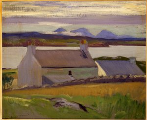 Crépuscule, Iona, Paps de Jura au-delà