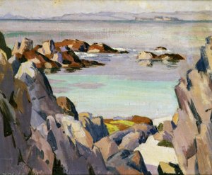 Staffa et Rhum depuis Iona - Francis Campbell Boileau Cadell