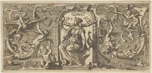 Vue Visus, des Cinq Sens, vers 1655 - Francis Cleyn