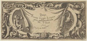 Page de titre, de Quinque Sensuum Five Senses, vers 1655