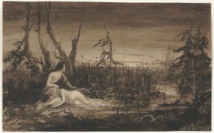 Figures dans un paysage - Francis Danby