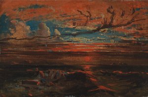 Coucher de soleil en mer après une tempête - Francis Danby