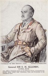 Général Sir E H H Allenby (lithographie couleur) - Francis Dodd