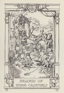 Un autre livre de vers pour les enfants : Ballades de créatures muettes (litho) - Francis Donkin Bedford