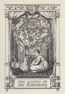 Un autre livre de vers pour les enfants : Le Génie du Foyer (litho) - Francis Donkin Bedford
