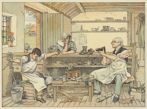 Cobbler (lithographie couleur) - Francis Donkin Bedford