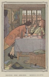 Illustration pour The History of Henry Esmond (lithographie couleur) - Francis Donkin Bedford