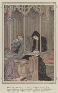 Illustration pour The History of Henry Esmond (lithographie couleur) - Francis Donkin Bedford