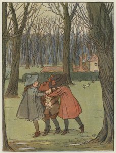 Londres : Dans les jardins de Kensington (lithographie couleur) - Francis Donkin Bedford