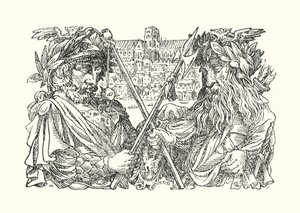 Merrie England : Vieux Londres (lithographie) - Francis Donkin Bedford