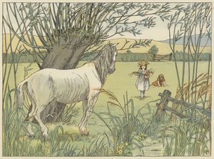 Le vieux cheval de bus (lithographie couleur) - Francis Donkin Bedford