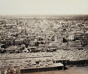 Le Caire, depuis la citadelle, vers 1856-58 (albumine) - Francis Frith