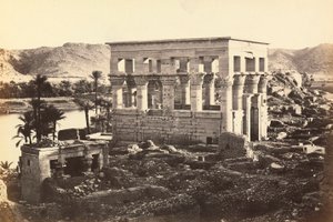 "Égypte et Palestine": pavillon de Trajan dans le complexe monumental de Philae, Île d