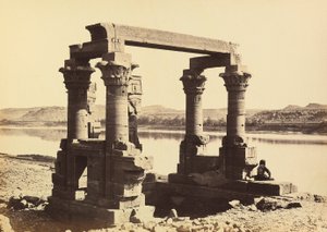 "Égypte et Palestine": ruines du temple de Wady Kardassy, Nubie - Francis Frith
