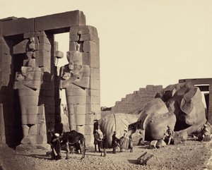Colosse tombé du Ramesseum, Thèbes - Francis Frith