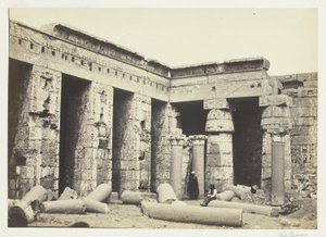 Cour intérieure de Medinet Habbo, Thèbes