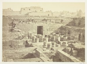 Nouvelle excavation à Medinet-Haboo - Francis Frith
