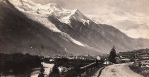 Vue panoramique de Chamonix-Mont Blanc, en France - Francis Frith