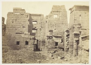 Le Palais du Temple, Medinet-Haboo - Francis Frith