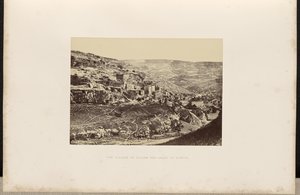 Le village de Siloé et la vallée du Cédron. - Francis Frith
