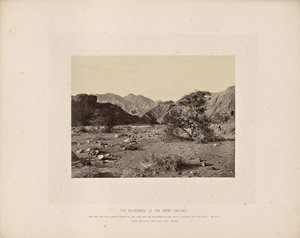 Le désert du péché (Wady Shellal) - Francis Frith