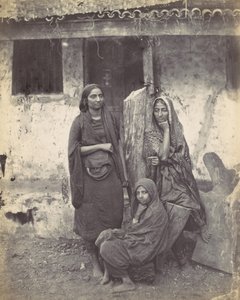 Trois femmes indiennes orientales, 1870s - Francis Frith