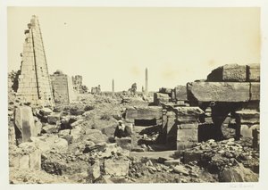 Vue à Karnac, depuis le pylône de granit, 1857 - Francis Frith