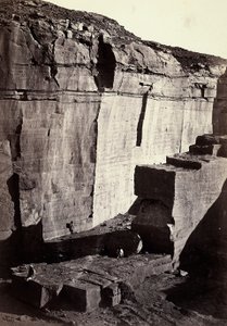 Vue des carrières de silice en Égypte