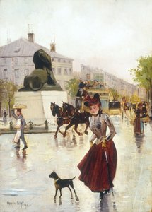 Scène de Rue à Paris, 1890