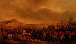 Chasse de Melton allant tirer la tête de bélier