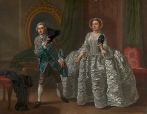 David Garrick et Mme Pritchard dans "The Suspicious Husband" de Benjamin Hoadley - Francis Hayman