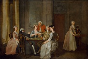 Jouer au Quadrille, 1740-50