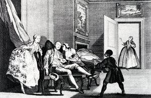 Voler un baiser, vers 1743