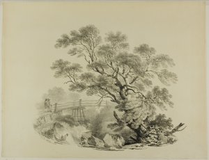 Arbre et passerelle - Francis Nicholson