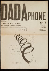 Couverture du "Dadaphone" n° 7 - Francis Picabia