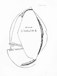 Poemes et Dessins de la Fille nee sans Mere, no.15, published by Imprimeries Reunies, Lausanne - Francis Picabia
