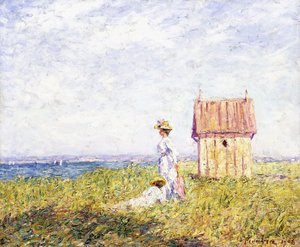 Deux femmes au bord de la mer