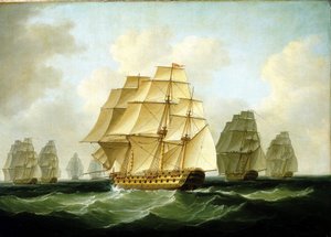 Épisodes des guerres napoléoniennes (1803-1815) : Les poursuites menées par Richard Strachan, au large du cap Ortegal (Espagne), 4 novembre