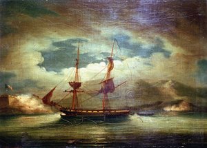 Le navire français "Le Curieux", en Martinique, 3 février - Francis Sartorius